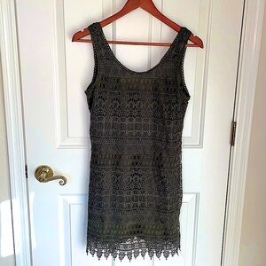 Size 6, olive lace dress